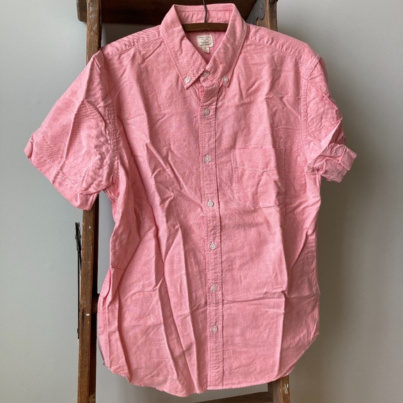 JCrew pink SS Oxford - Picture 1 of 3